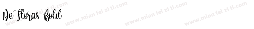 De Floras Bold字体转换